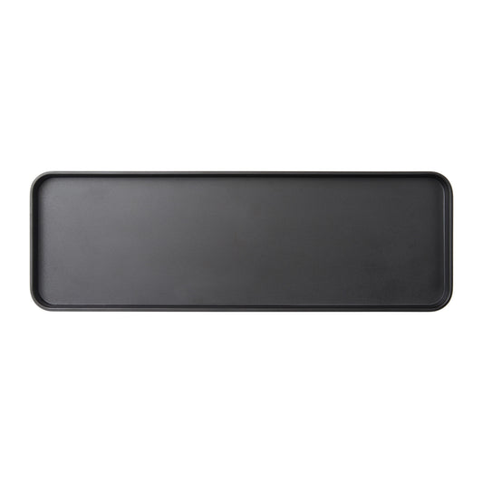 MMP-1806K - Melamine Platter, 18in L x 6in W x 1in H, Rectangular, Black