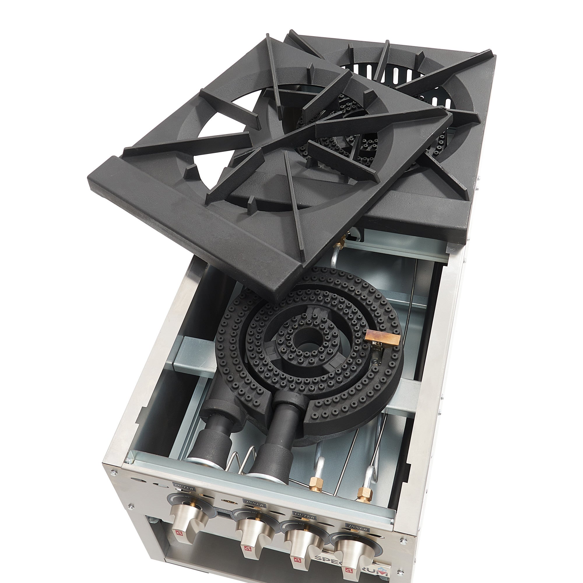 NGSP-2 - Spectrum Stock Pot Stove, Double Grate – Winco