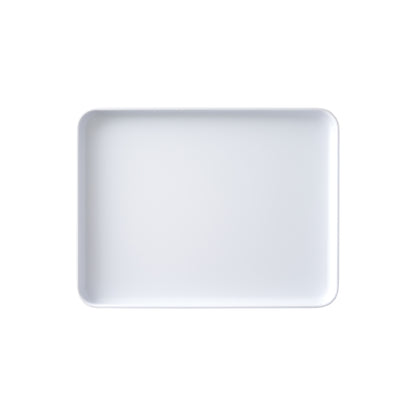 MMP-1310W - Melamine Platter, 13in L x 10in W x 1in H, Rectangular, White