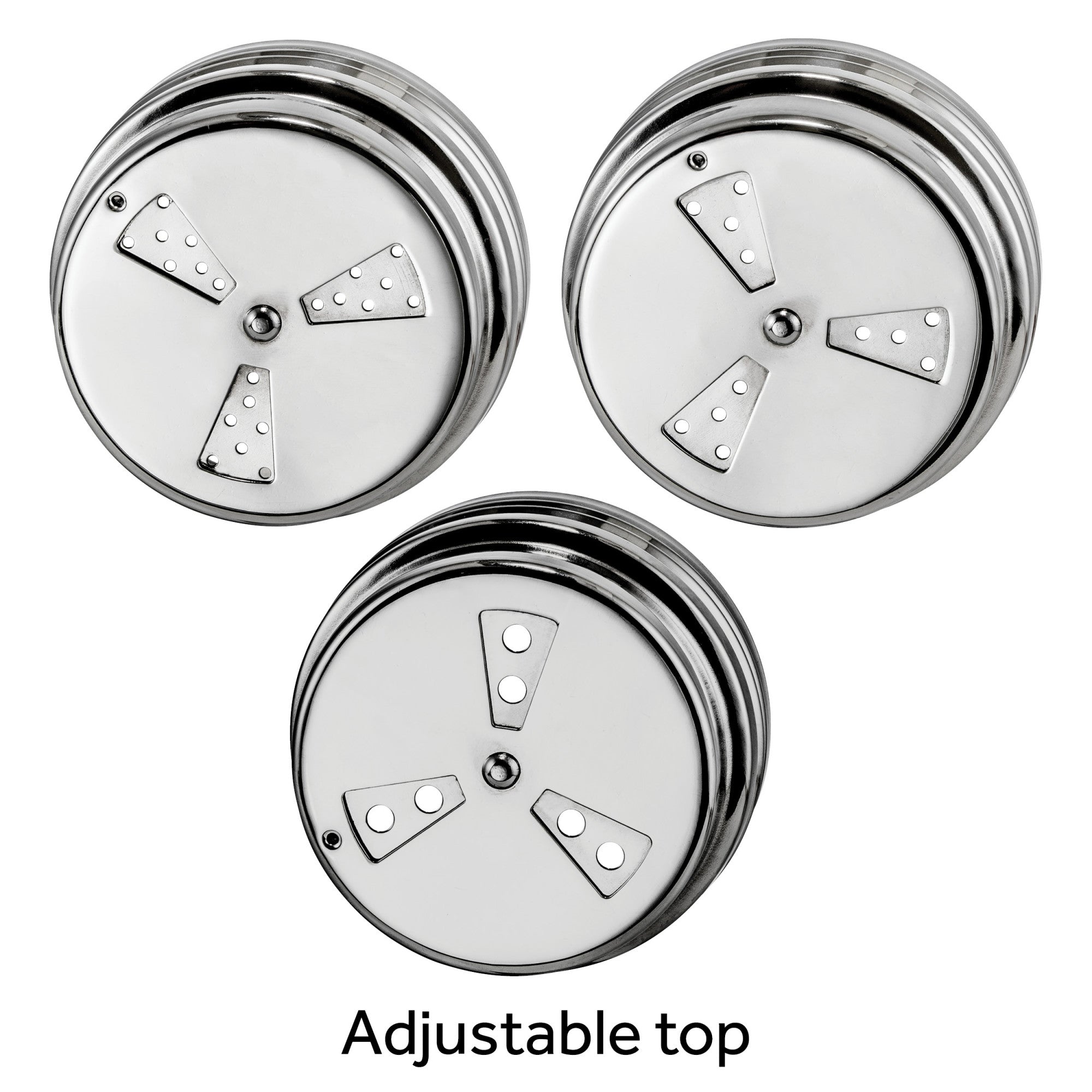 DRG-8P - Adjustable Shaker Dredge, Stainless Steel, 8oz – Winco