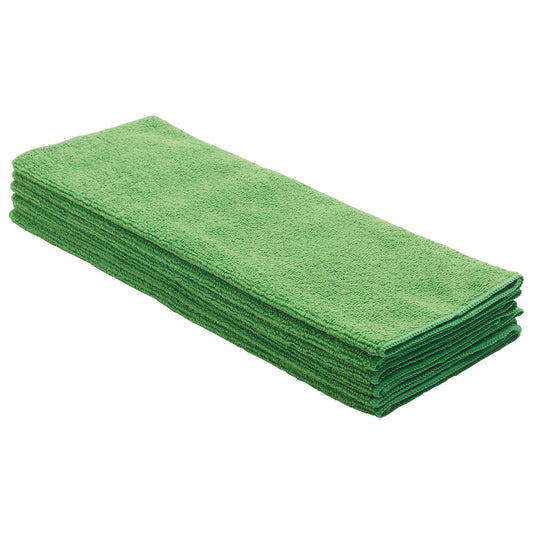 Microfiber Towel, 16" x 16", 6pcs/pk, Green