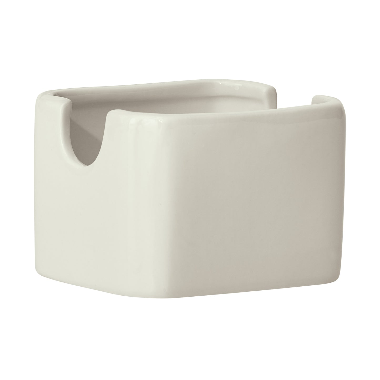 ASD-3-AW - Porcelain Sugar Packet Holder, 3-1/2"L x 2-3/4"W x 2-1/2"H - American White (36 Pieces/Case)