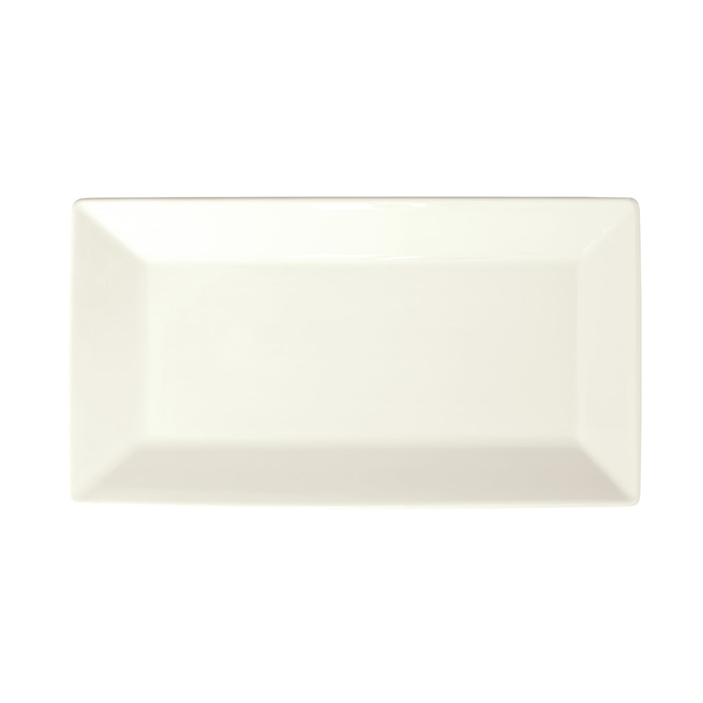 RPR-13-AW - Royalsquare Porcelain Rectangular Platter, 13"L x 7-1/4"W x 1"H - American White (12 Pieces/Case)