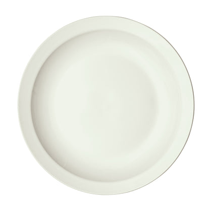 BPR-95NR-AW - Porcelain Narrow Rim Plate Porcelain - American White (24 Pieces/Case)
