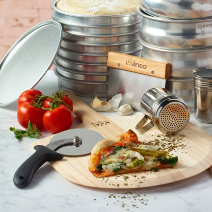 Caja fuerte de madera de acacia natural para pizza, pizzería, elevador de paleta Caja fuerte de madera de acacia natural para pizza, pizzería, elevador de paleta