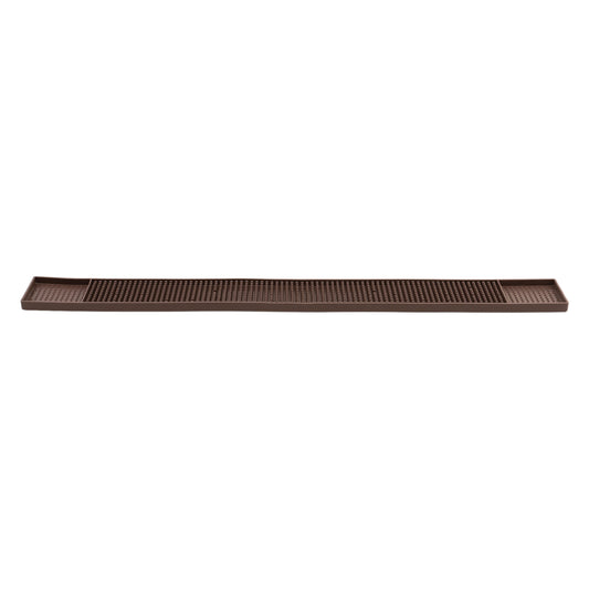 BM-327B - Bar Rail Spill Mat, 27" x 3-1/4" - Brown