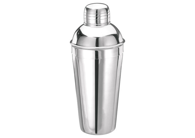 28 oz Deluxe Bar Shaker, 3 Piece Set, Stainless Steel | Winco